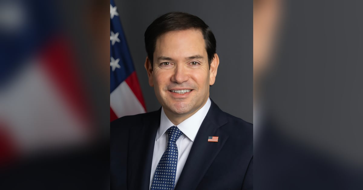 Official portrait of Secretary of State Marco Rubio