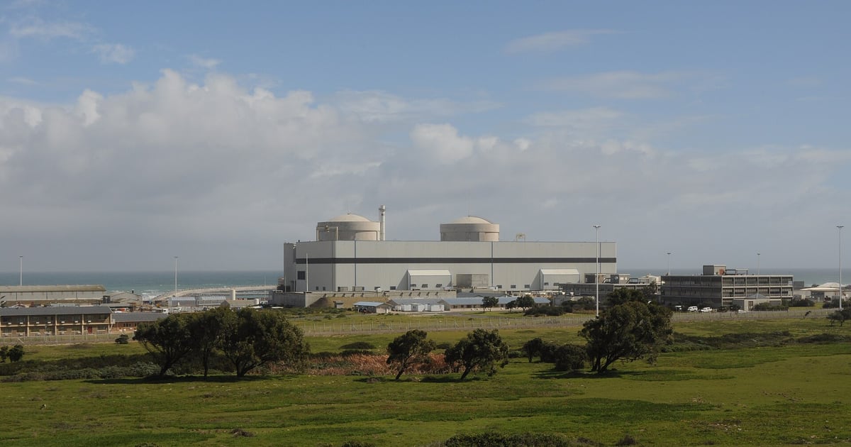 Koeberg Nuclear Power Station on the coast near Cape Town