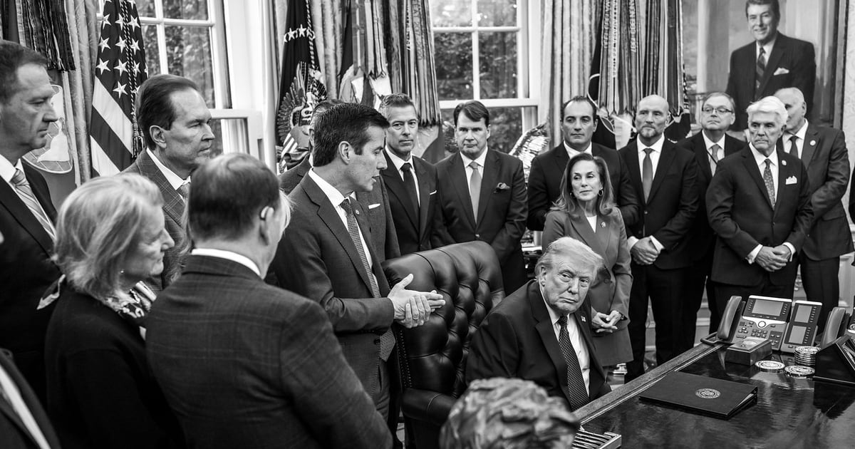 Sen. Bernie Moreno speaks to reporters at the White House