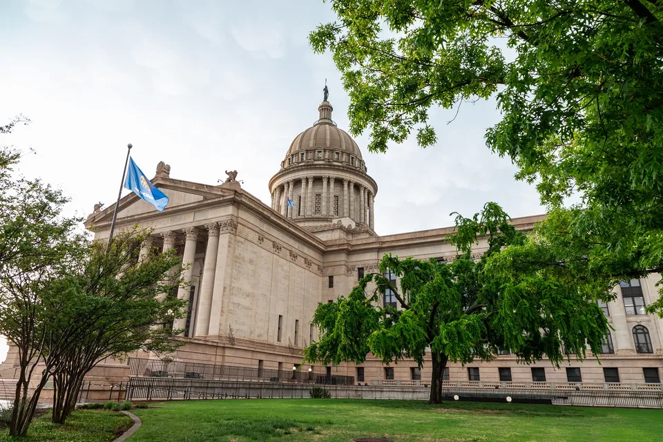 The Oklahoma State Capitol in Oklahoma City