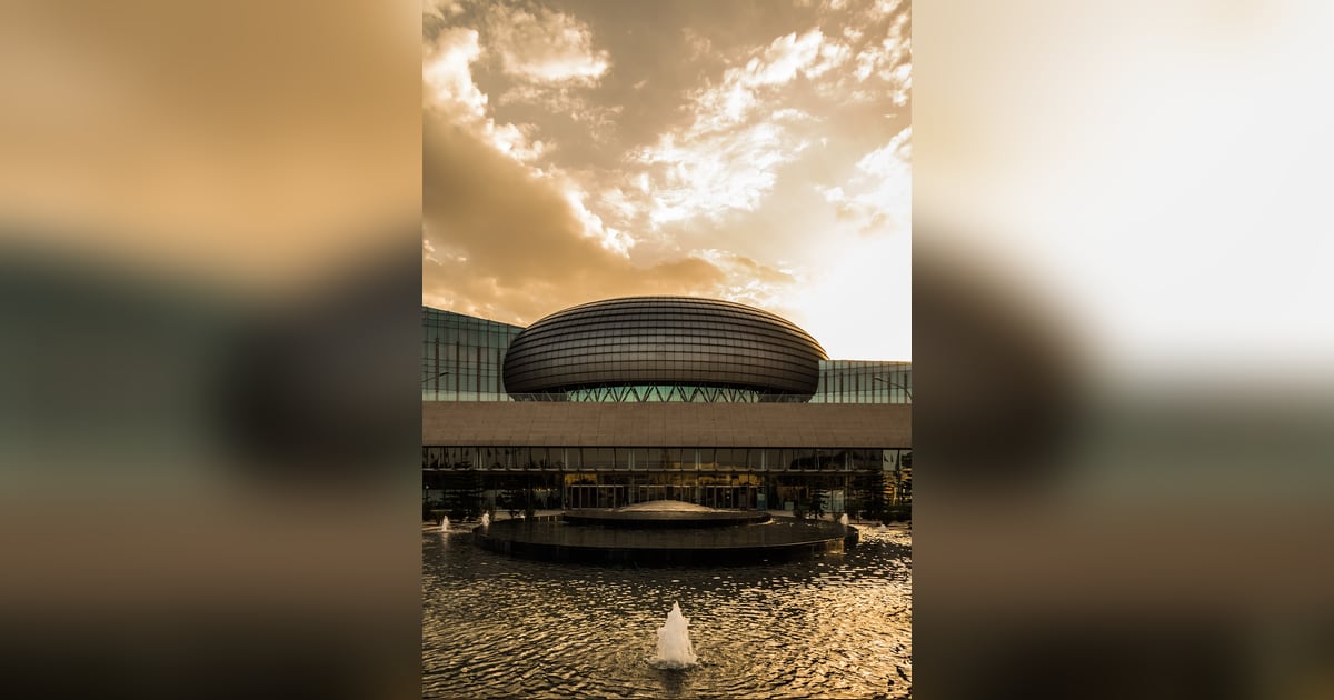 The African Union Conference Centre building in Addis Ababa