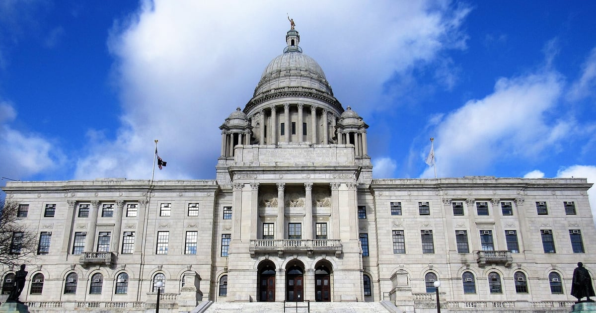 The Rhode Island State House in Providence