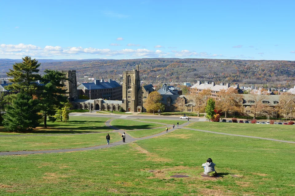 Cornell University campus seen from Libe Slope