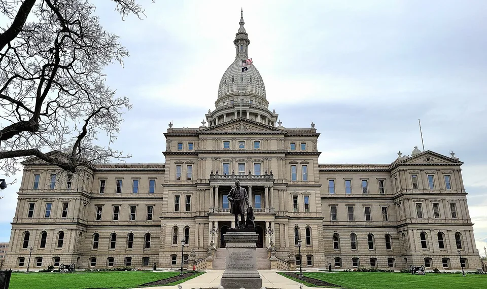 The Michigan State Capitol in Lansing