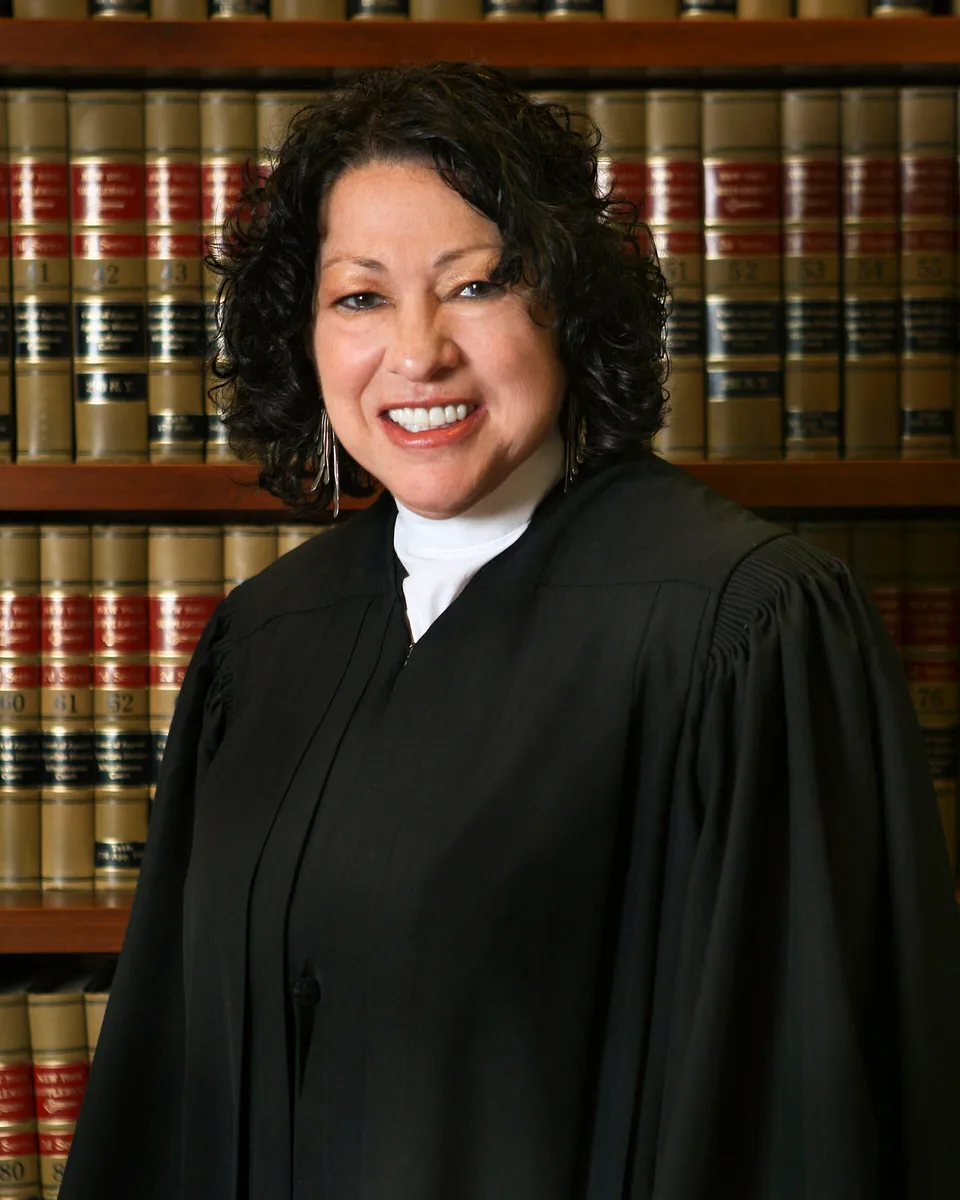 Justice Sonia Sotomayor in her judicial robe