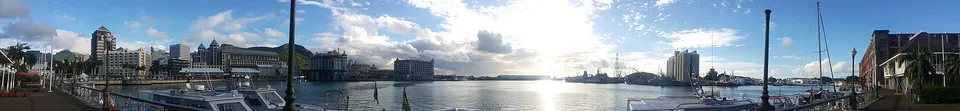 The waterfront in Port Louis, Mauritius