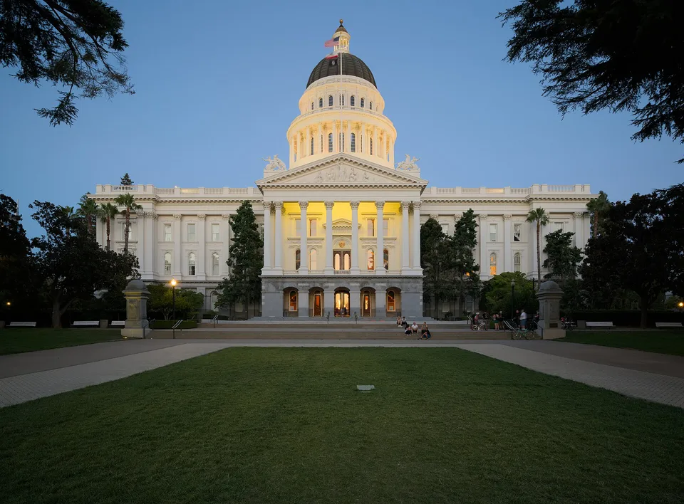 The California State Capitol in Sacramento